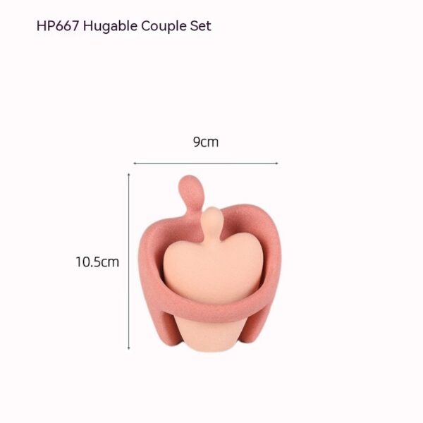 Home Creative Minimalistic Abstraction Couple Decoration - Image 9