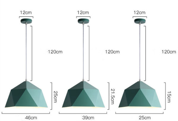 Colorful Geometric Creative Small Hanging Lamps - Image 5