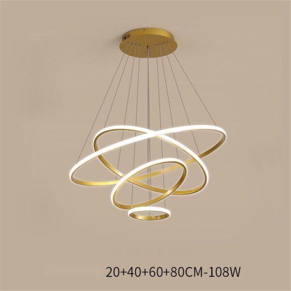 Living Room Chandelier Dining Room Lamp Intelligent Simple Household Chandelier - Image 5